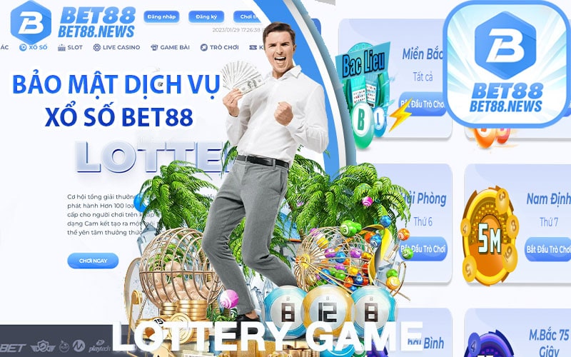 Độ an toàn và bảo mật của dịch vụ xổ số bet88 